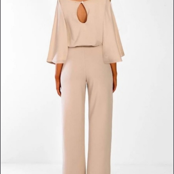 Gorgeous Apricpt colored 1piece Jumpsuit - Picture 3 of 7